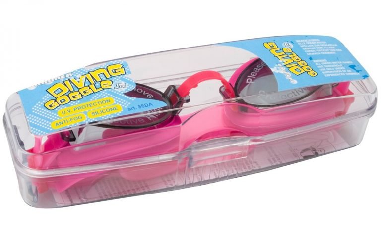 Детски плувни очила - розови/сини — Dias Sport Детски плувни очила - розови/сини-калъф