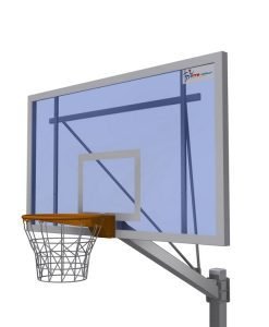 Баскетболно табло 105х180 см, акрилно стъкло — Dias Sport Баскетболно табло от акрилно стъкло с размери 105/180 см