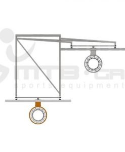 Конзолна баскетболна конструкция за зала, изнасяне до 180 см, монтаж на стена — Dias Sport конзолна баскетболна конструкция за зала