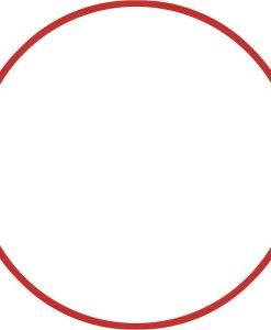 Обръч за художествена гимнастика - диаметър 70 см/280 гр — Dias Sport Обръч за художествена гимнастика - диаметър 70 см/280 гр-червен