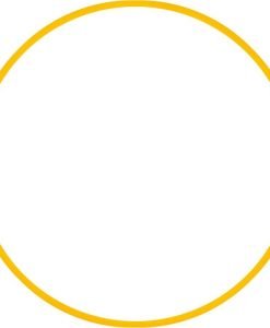 Обръч за художествена гимнастика - диаметър 80 см/330 грама — Dias Sport Обръч за художествена гимнастика - диаметър 80 см/330 грама-жълт