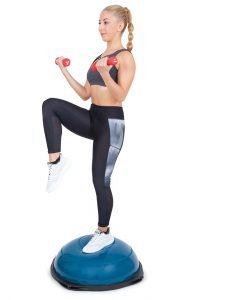 Баланс топка с гумени въжета — Dias Sport синя баланс топка /професионална/