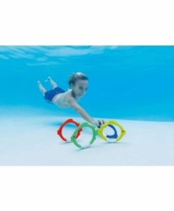 Σετ 4 Δαχτυλίδια Κατάδυσης για Πισίνα — Dias Sport Цветни рингове за подводна игра