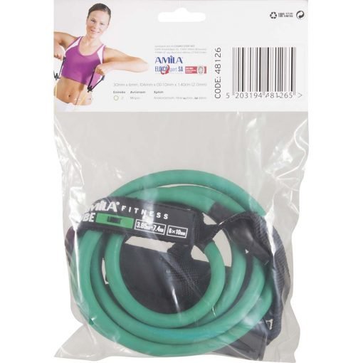 Гумени въжета с ръкохватки от пяна — Dias Sport Гумени въжета с ръкохватки от пяна-зелен