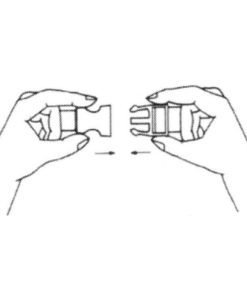 Регулируема подложка за кръст — Dias Sport Регулируема подложка за кръст-принцип на затваряне