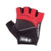 Ръкавици за вдигане на тежести от AMARA и PU, черно - червени — Dias Sport Ръкавици за вдигане на тежести от текстил-велкро
