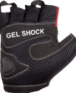 Ръкавици за вдигане на тежести от AMARA и PU, черно - червени — Dias Sport ръкавици от текстил за вдигане на тежести