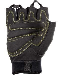 Тренировъчни ръкавици от естествена кожа-черни — Dias Sport Ръкавици за вдигане на тежести от текстил-дишащи