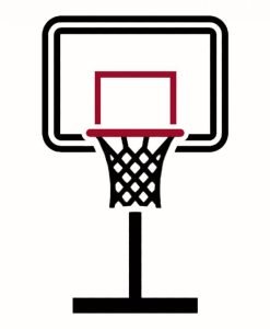 Mрежа за баскетбол 6 мм памук 6 куки — Dias Sport баскетболна мрежа от памук/ 6 куки/