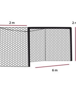 Мрежа за футболна врата A7 3 мм РES дълбока — Dias Sport мрежа за футболна врата А7-размери