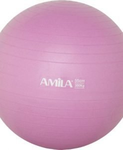 Μπάλα πιλάτες AMILA 55cm anti-burst με αντλία — Dias Sport Фитнес топка AMILA 55 см, различни цветове-лилава