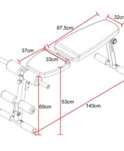 Фитнес пейка AMILA-за гръб — Dias Sport Фитнес пейка AMILA-скица