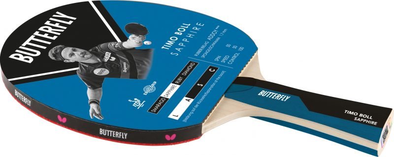 Хилка за тенис на маса за напреднали Butterfly Timo Boll Sapphire — Dias Sport Хилка за тенис на маса за напреднали Butterfly Timo Boll Sapphire-основна