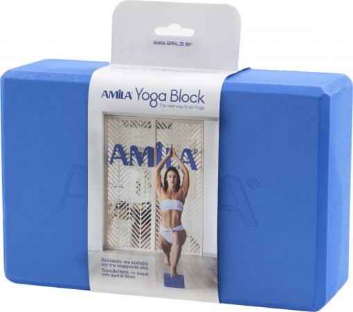 Блокче за йога AMILA Brick - син цвят — Dias Sport Блокче за йога AMILA Brick