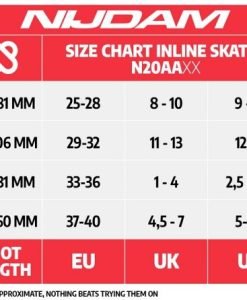 Регулируеми ролери Nijdam Inline Skates "Rad Racer"- номер 37-40 — Dias Sport Регулируеми ролери Nijdam Inline Skates