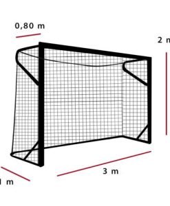 Δίχτυα τέρματος ποδοσφαίρου 3 x 2 m PP 4 mm εξαγωνικά - Ζεύγος — Dias Sport Мрежа за футболна врата 4 мм РР хексагонална-изображение