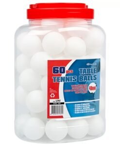 Топчета за тенис на маса, 60 броя, бели