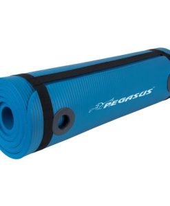 Постелка за йога Pegasus® с ринг за окачване 183x61x1.5 см — Dias Sport Синя постелка за йога