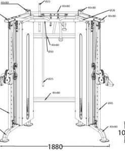 Комбинирана Кросоувър машина AMILA FT3100 — Dias Sport Кросоувър машина AMILA FT3100 - комбинирана