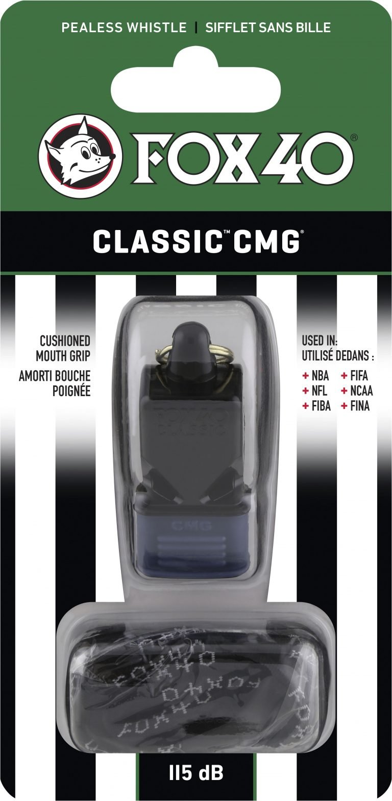 Свирка FOX40 Classic CMG Official-черен — Dias Sport Свирка FOX40 Classic CMG Official с връзка-черна