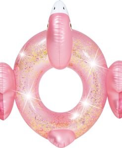 Φουσκωτή κουλούρα φλαμίνγκο Intex Glitter Flamingo Tube 56251 — Dias Sport Glitter Flamingo Tube - надуваем пояс от винил