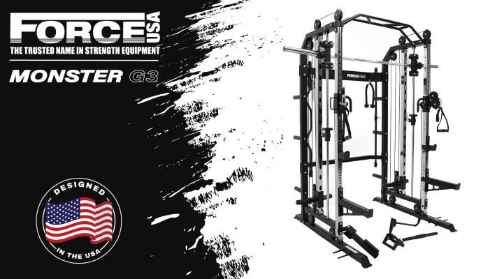 Мултифункционален силов уред Force USA G3 (Smith, Crossover, Силова клетка), 203 cm x 142 cm x 221 cm — Dias Sport уред мултифункционален на Force USA G3