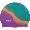 Силиконова шапка за плуване AMILA Multicolor POV — Dias Sport Силиконова шапка за плуване AMILA Multicolor POV
