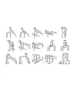 Стойка за лицеви опори, черна — Dias Sport черна стойка за лицеви опори