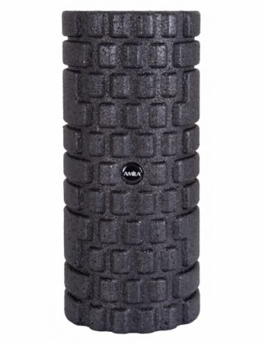Релефен ролер от пяна AMILA Foam Roller Spike Φ14x32cm, черен — Dias Sport Релефен ролер от пяна AMILA Foam Roller Spike Φ14x32cm, черен-отблизо
