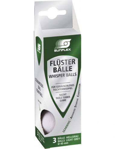 Меки топчета за тенис на маса Sunflex Whisperballs - 3бр. — Dias Sport Меки топчета за тенис на маса Sunflex Whisperballs - 3бр.