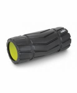 Ανακουφιστικός κύλινδρος από αφρό AMILA Foam Roller Arrow Φ14x33cm, μαύρο/λάιμ