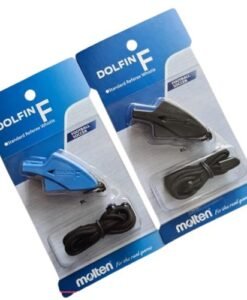 Съдийска свирка за футбол Molten Dolfin F, черна - с връзка — Dias Sport