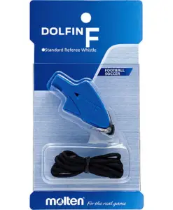 Съдийска свирка за футбол Molten Dolfin F, синя - с връзка — Dias Sport