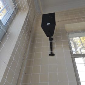 Монтаж на предпазна мрежа във физкултурен салон – завършен обект от Диас Спорт — Dias Sport