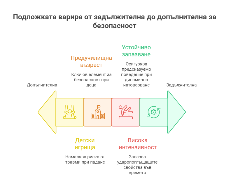Как да изберем изкуствена трева за спортно игрище - пълно ръководство за родители — Dias Sport Подложката варира от задължителна до допълнителна за безопасност